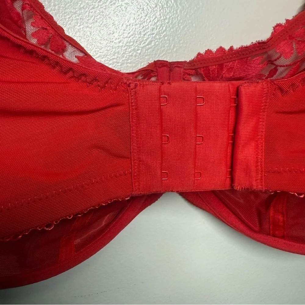 Sculptresse Full Figure Nico Underwire Balconette Bra - Fever Red